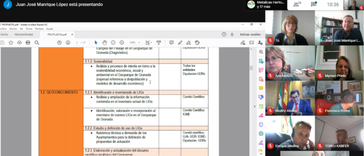 geoparque Juanjo 2 750x321 - Reunión del comité de coordinación del Geoparque de Granada. En 2021 se apostará por el turismo de experiencias para frenar la despoblación. - Geoparque de Granada