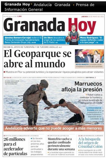 GEOPARQUE EN GRANADA HOY - La Diputación presenta el Geoparque de Granada en Fitur con el respaldo de Turespaña y Turismo Andaluz - Geoparque de Granada