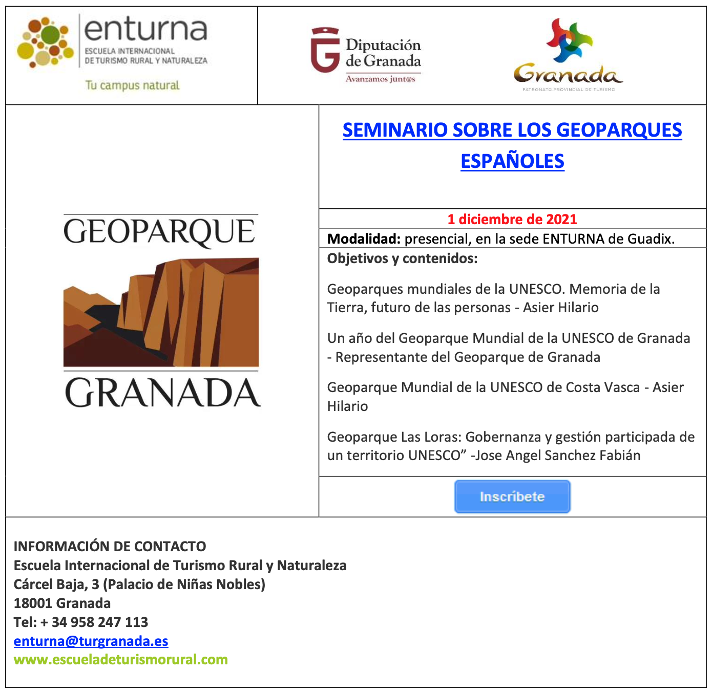 Screenshot 2021 10 11 at 14.34.31 - SEMINARIO SOBRE LOS GEOPARQUES ESPAÑOLES - Geoparque de Granada