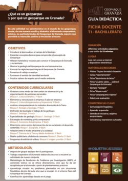 Ficha docente BACHILLERATO 1 250x353 - Guía didáctica del Geoparque de Granada - Geoparque de Granada