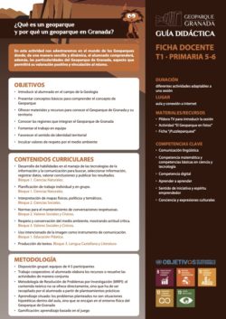 Ficha docente PRIMARIA 5 6 250x353 - Guía didáctica del Geoparque de Granada - Geoparque de Granada