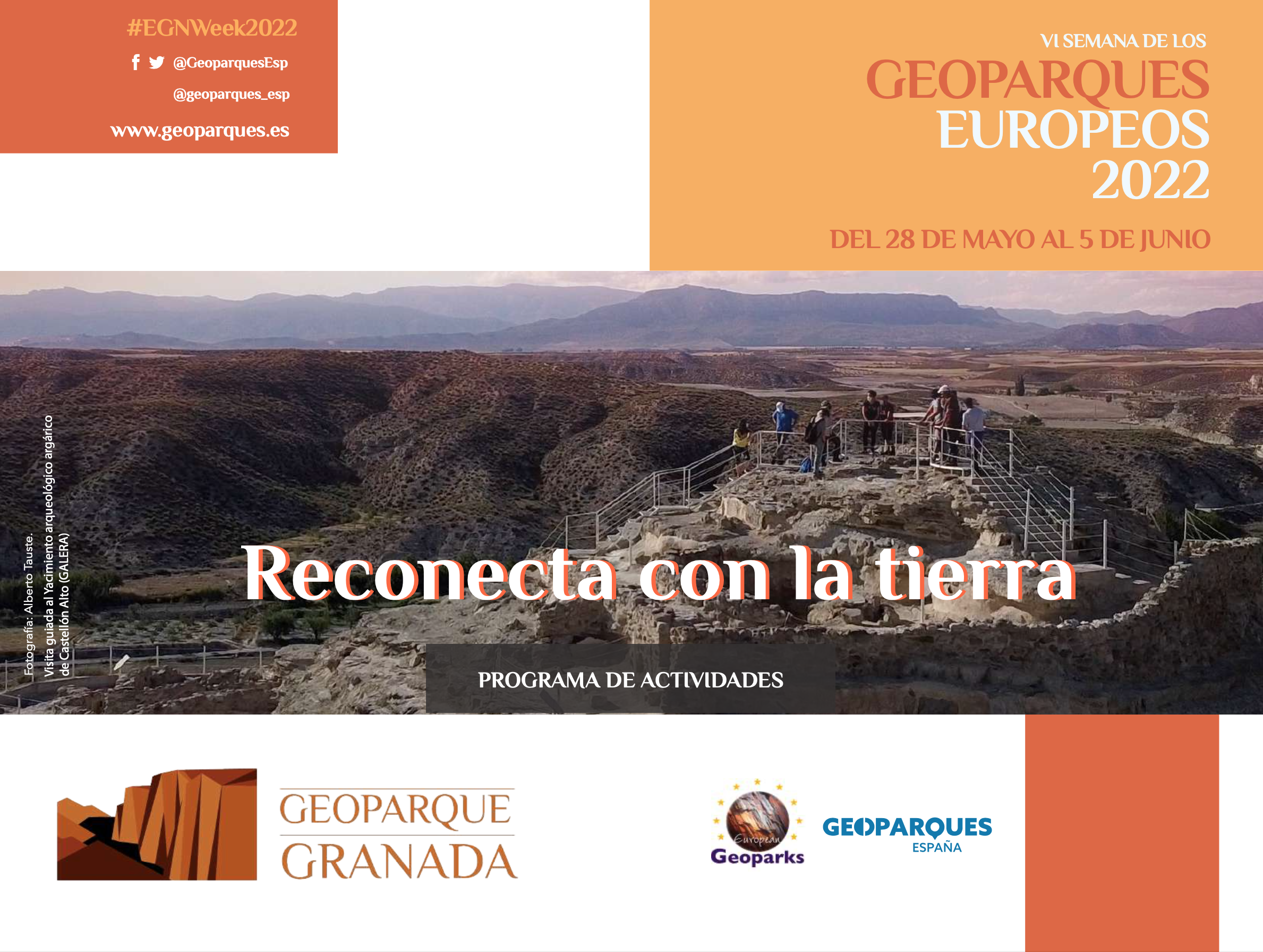 PORTADA PROGRAMA VI SEMANA GEOPARQUES - VI Semana de Geoparques Europeos - Geoparque de Granada