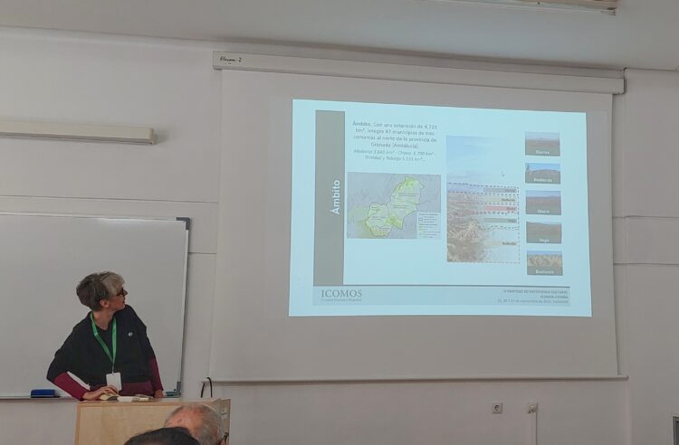 MICHELA ICOMOS 02 750x492 - La Carta del Paisaje del Geoparque de Granada, ejemplo de gobernanza patrimonial en el Simposio Internacional de Patrimonio Cultural ICOMOS-España - Geoparque de Granada
